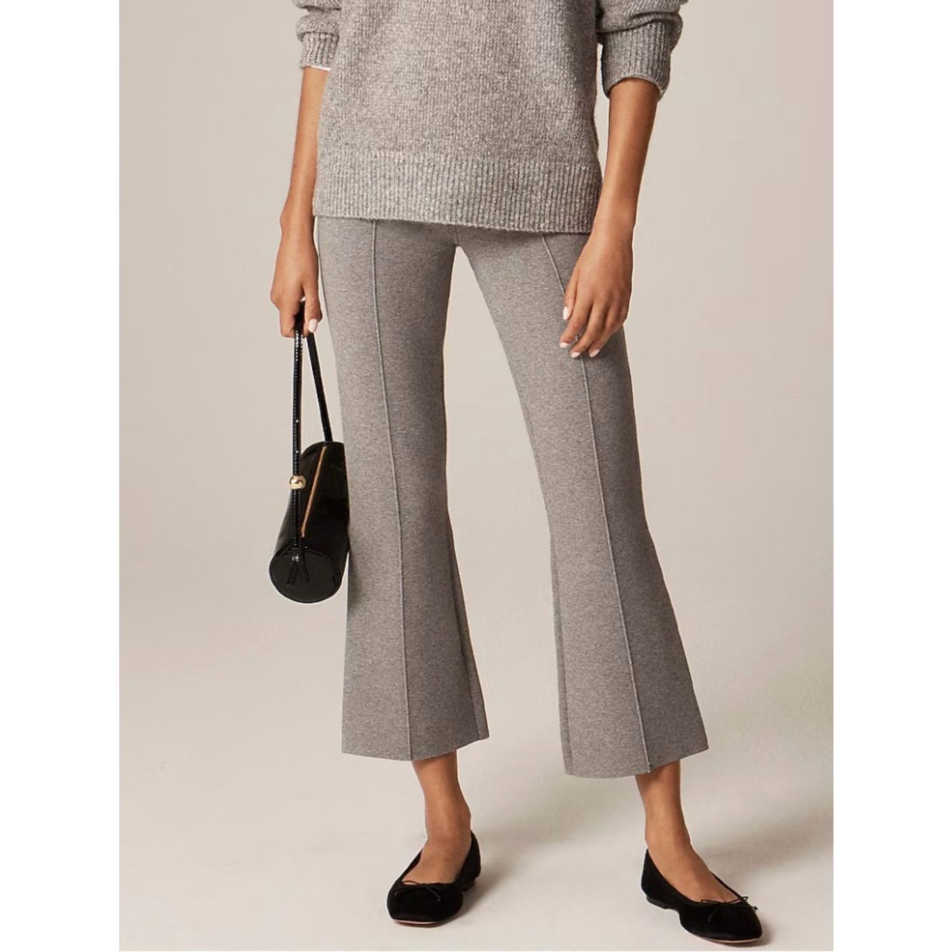 J.Crew Petite New Delaney Kickout Sweater Pant In Black Nwt With Defect Size Pxl